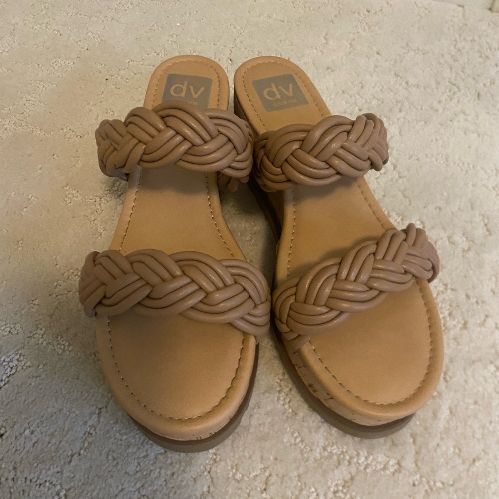 DV by Dolce Vita Women's Brown Braided Sandals